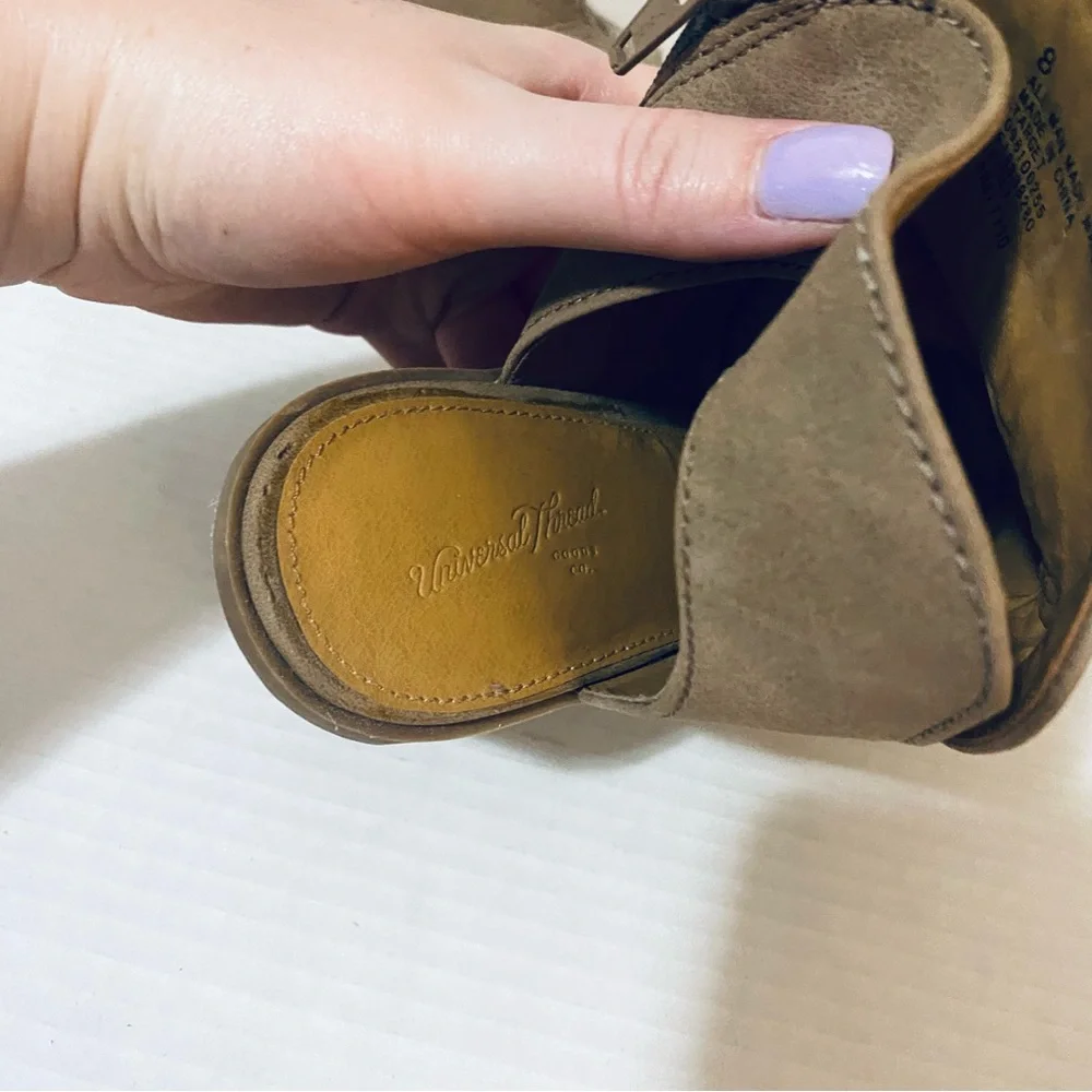 Universal Thread Women's‎ Size 8 Edwina Open Toe Block Heel Booties